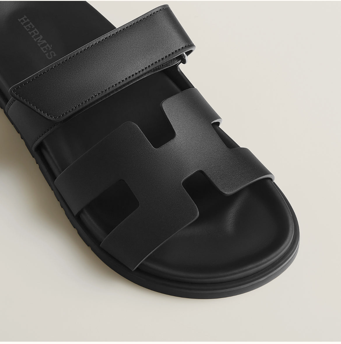 Chypre Buckle Sandals – Black Luxe Edition
