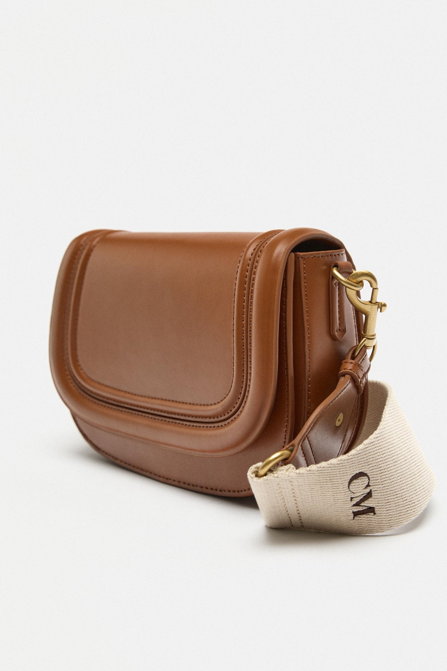 ZARA Dual-Strap Crossbody Bag – Brown