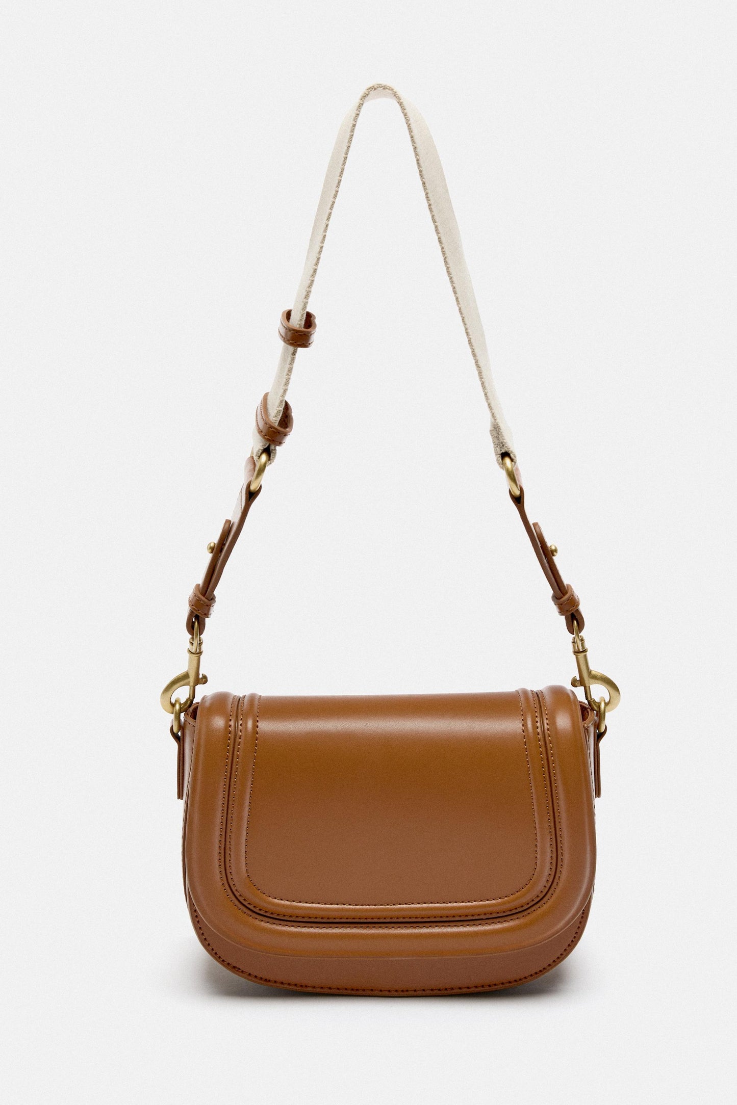ZARA Dual-Strap Crossbody Bag – Brown