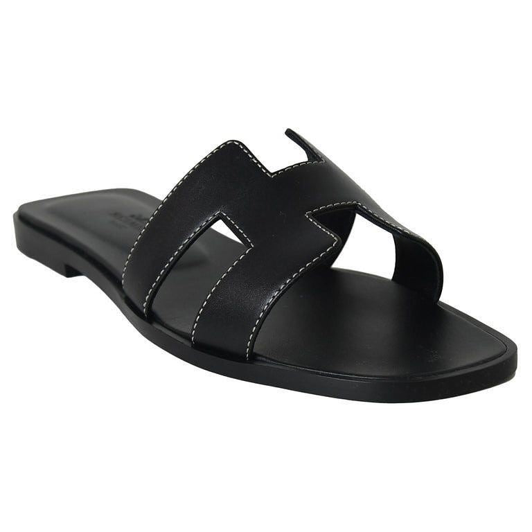 Hermès Oran Sandals – Classic Black