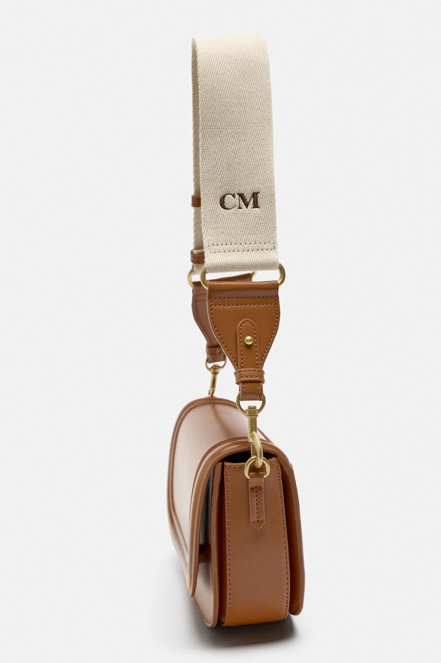 ZARA Dual-Strap Crossbody Bag – Brown