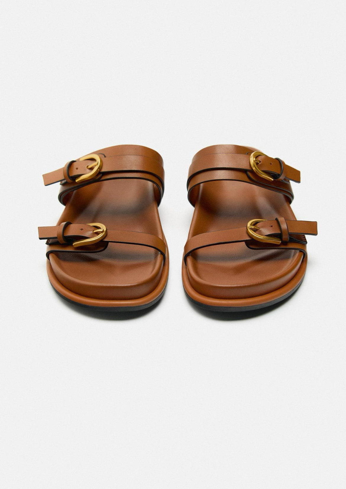 ZARA Buckled Flat Sandals