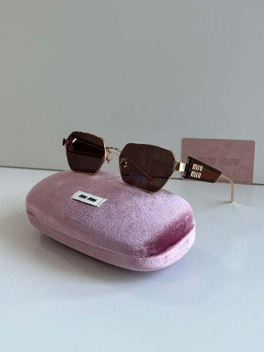 MIU MIU GLASSES IN BROWN