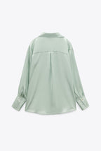 Satin Flowy Shirt – Luxe Lightwear
