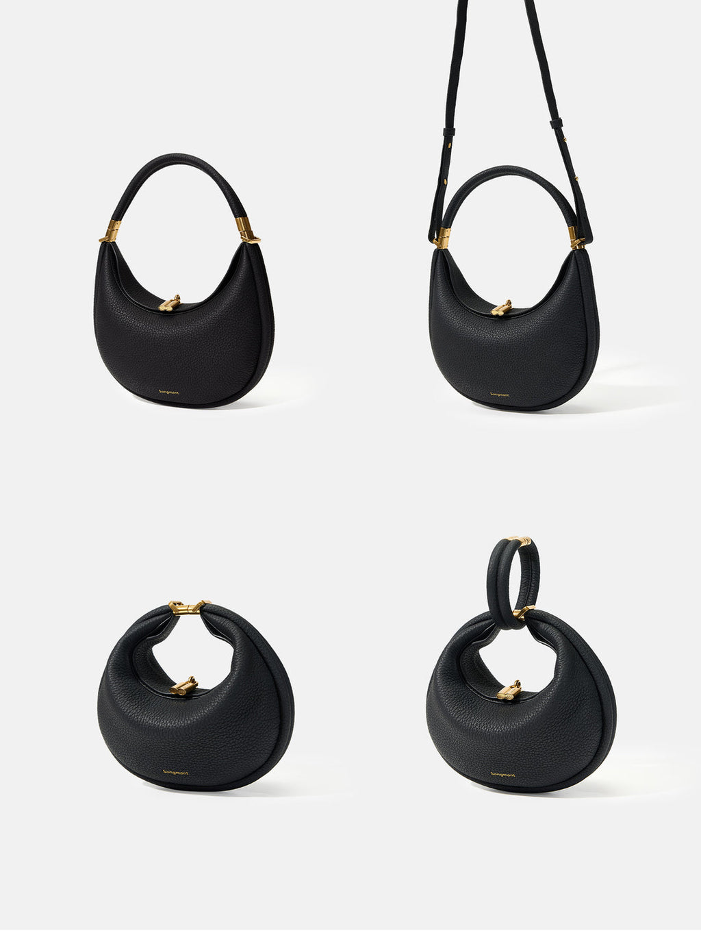 Songmont Medium Luna Bag – Onyx Black