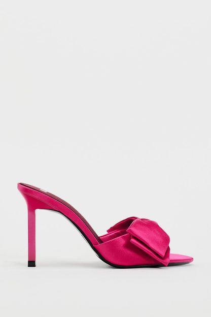 ZARA Heeled Sandals with Bow