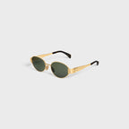 Celine Oval Frame Sunglasses – Gold & Tortoise Shell Acetate