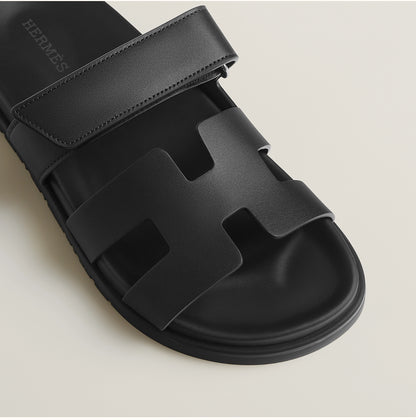 Chypre Buckle Sandals – Black Luxe Edition