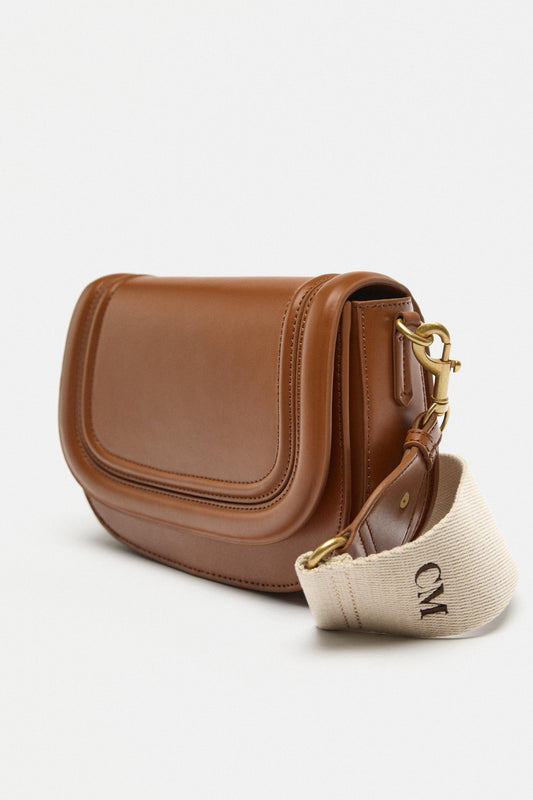 ZARA Dual-Strap Crossbody Bag – Brown