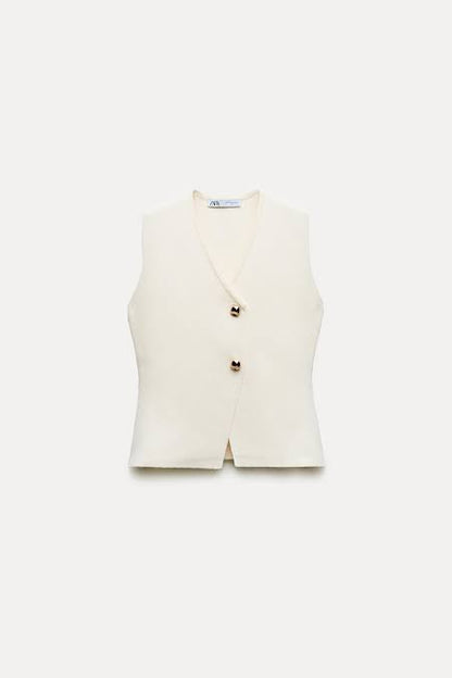 ZARA Knit Crop Top- Sleevless Essential