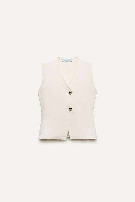ZARA Knit Crop Top- Sleevless Essential