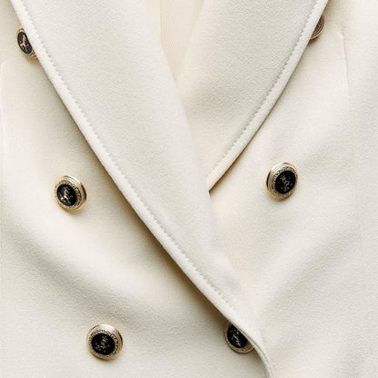 Zara Ivory Luxe Blazer
