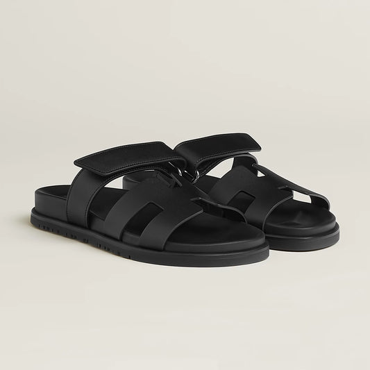 Chypre Buckle Sandals – Black Luxe Edition