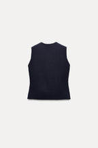 ZA RÁ Knit Crop Top – Sleeveless Essential