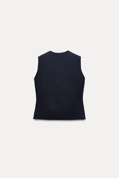 ZARA Knit Crop Top – Sleeveless Essential