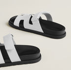 Sandals – White & Black Sole