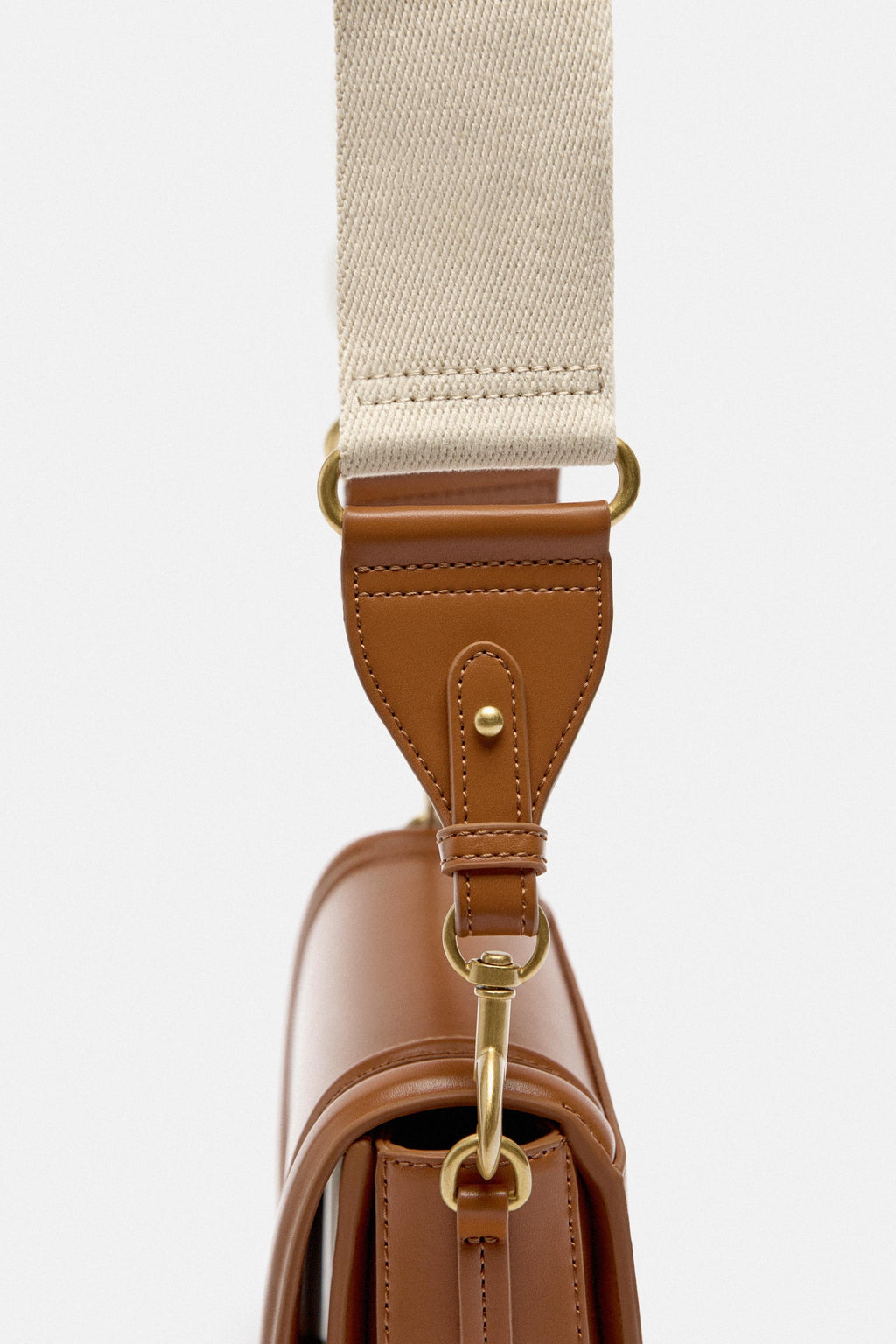 Dual-Strap Crossbody Bag – Brown