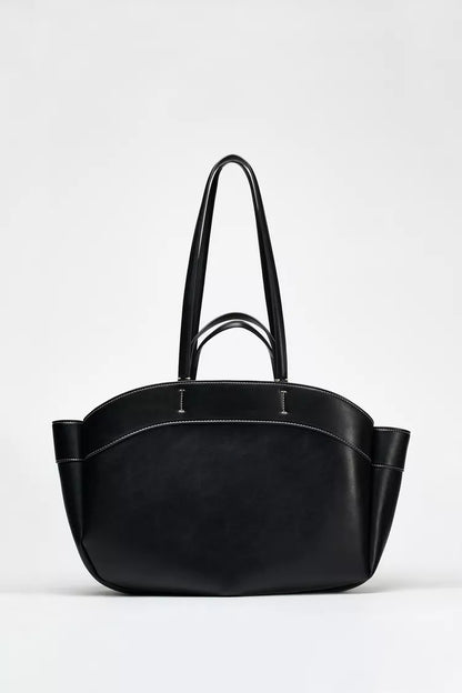 ZARA Structured Tote Bag Black(small)