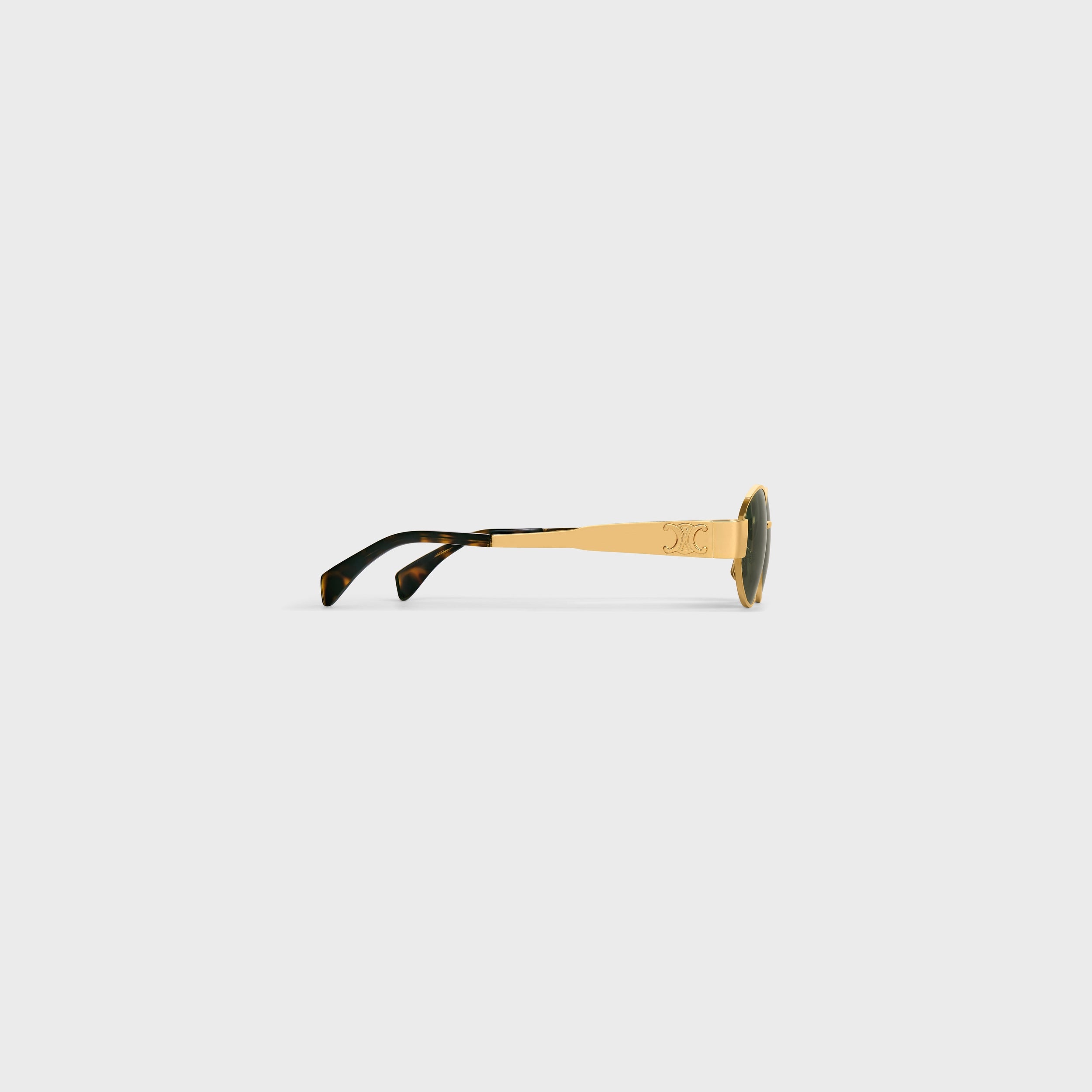 Celine Oval Frame Sunglasses – Gold & Tortoise Shell Acetate