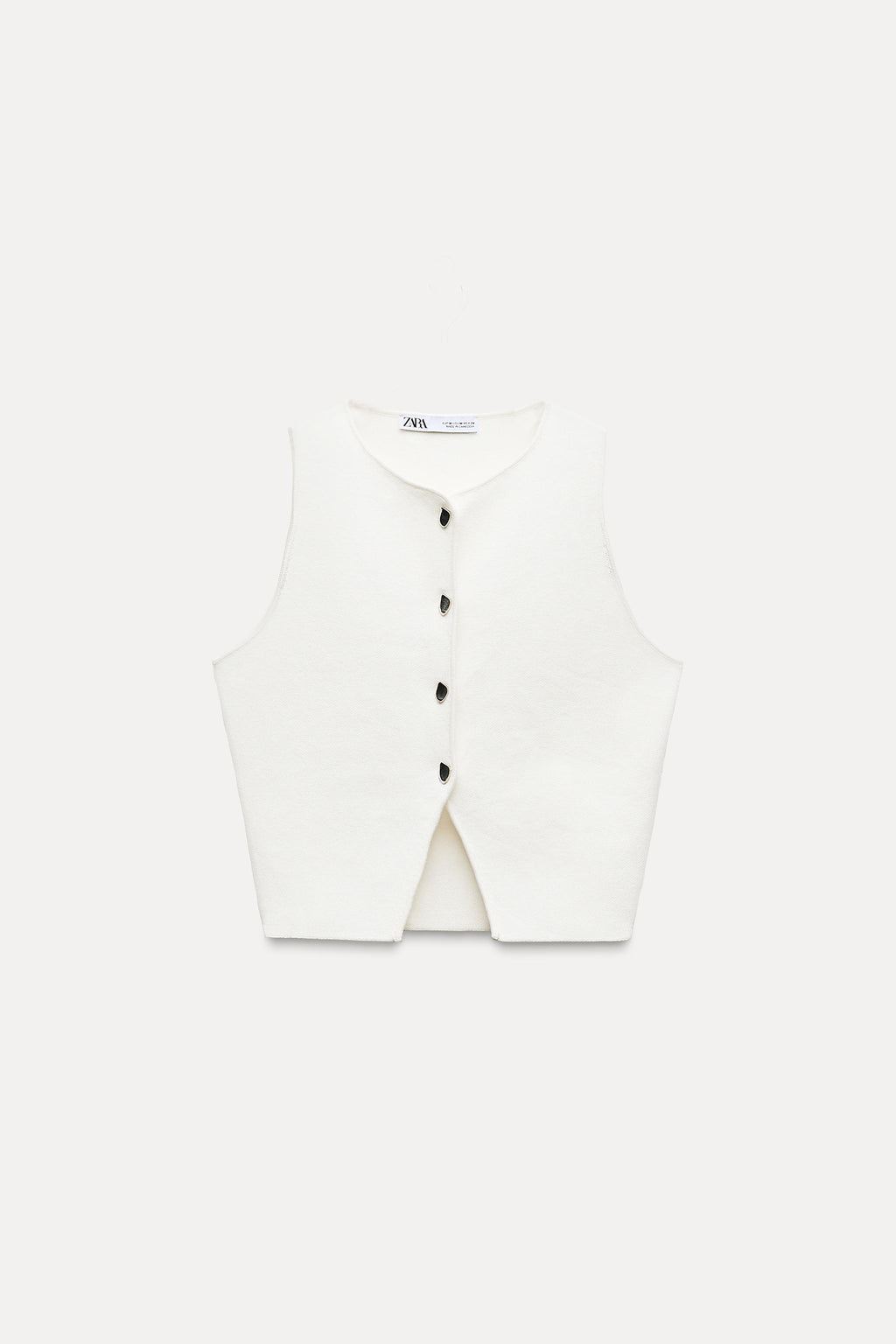 ZA RÁ Knit Crop Top – Sleeveless Essential