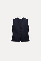 ZA RÁ Knit Crop Top – Sleeveless Essential