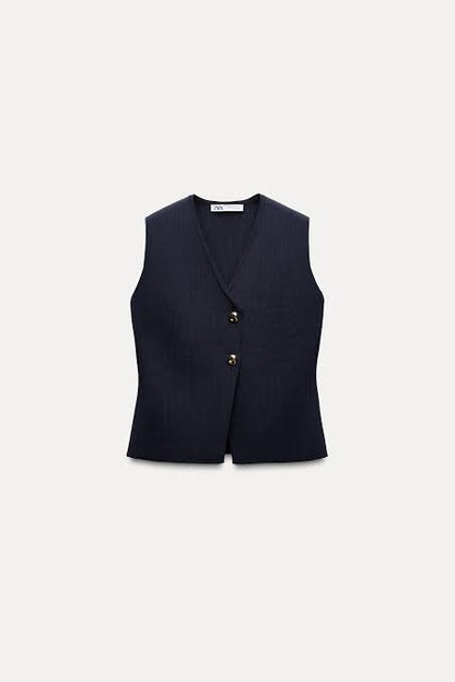 ZARA Knit Crop Top – Sleeveless Essential