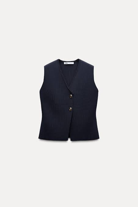 ZARA Knit Crop Top – Sleeveless Essential