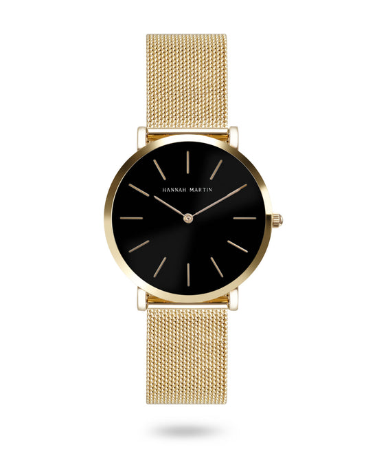 Hannah Martin Watch – Black & Gold Edition
