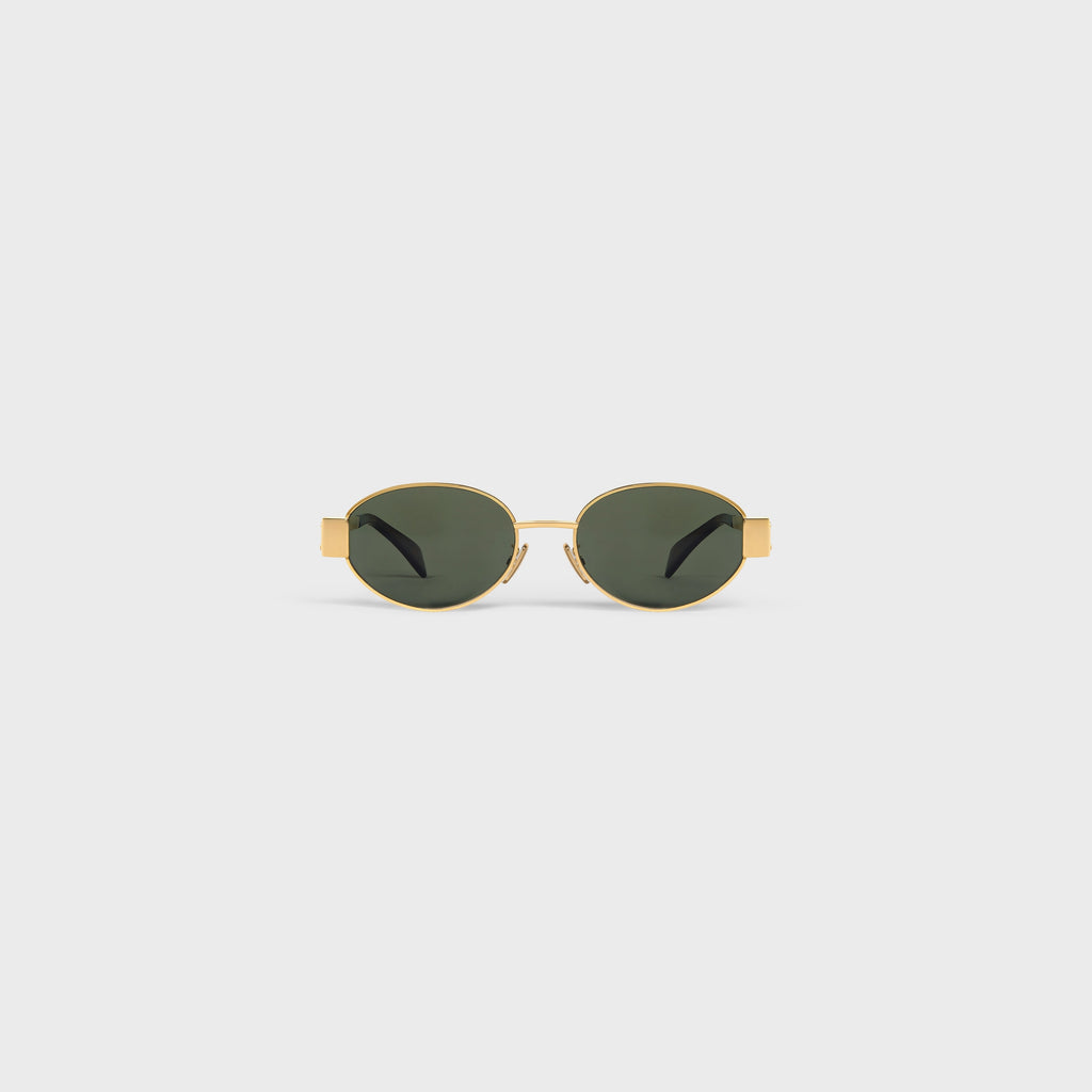 Celine Oval Frame Sunglasses – Gold & Tortoise Shell Acetate