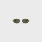 Celine Oval Frame Sunglasses – Gold & Tortoise Shell Acetate