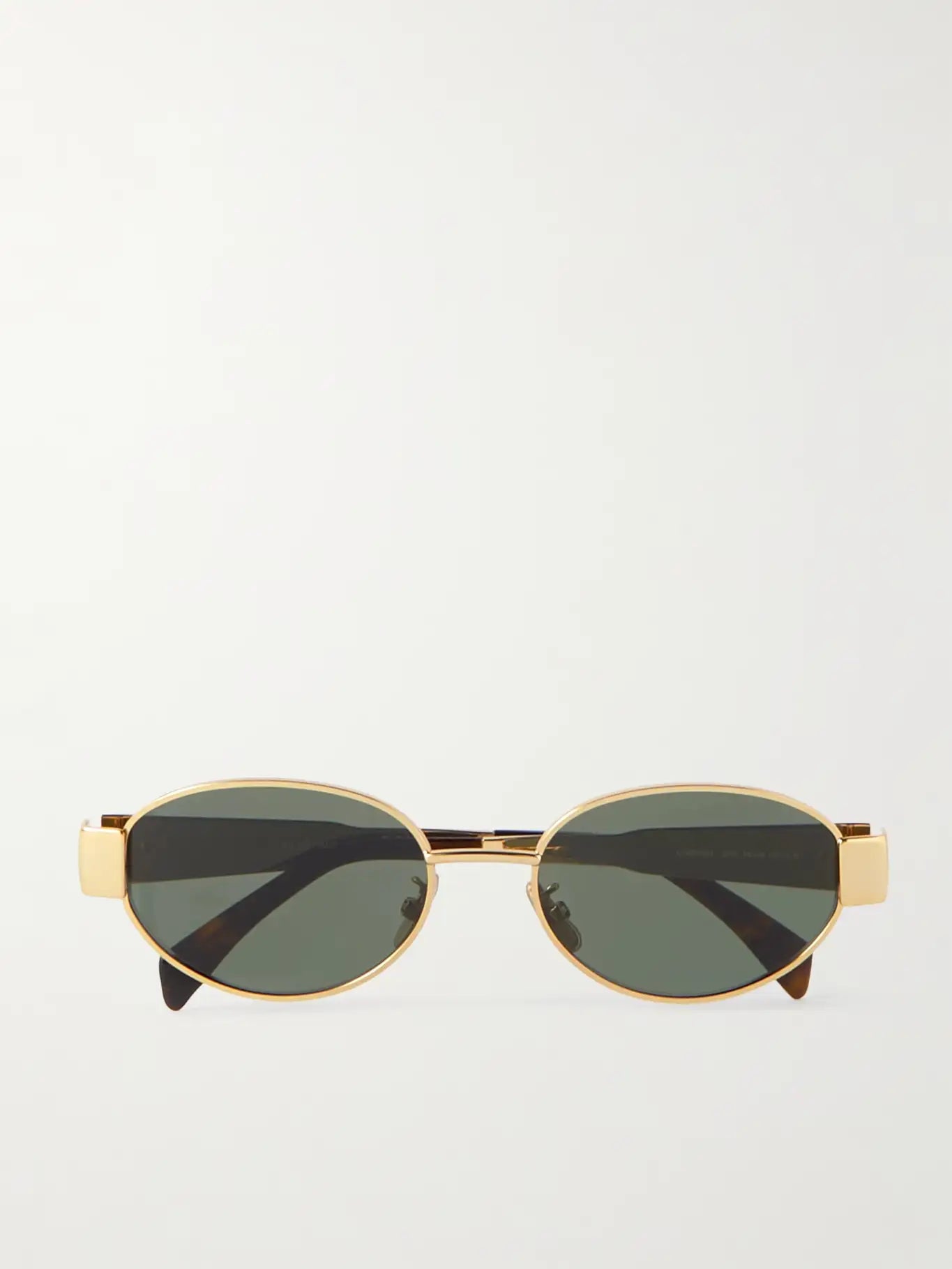 Celine Oval Frame Sunglasses – Gold & Tortoise Shell Acetate