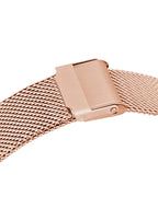 HM Luxury Rectangular Watch – Rose Gold & White Dial (with Bangle)