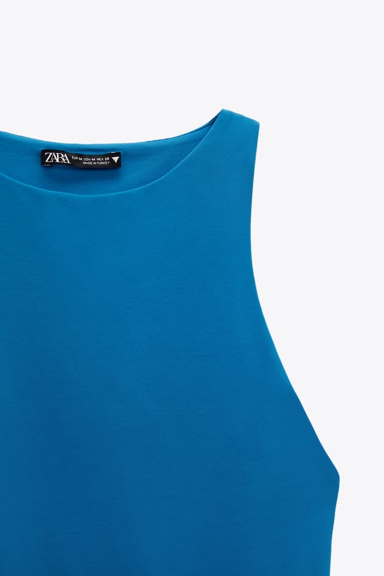 ZA RÁ Fitted Bodysuit – Blue