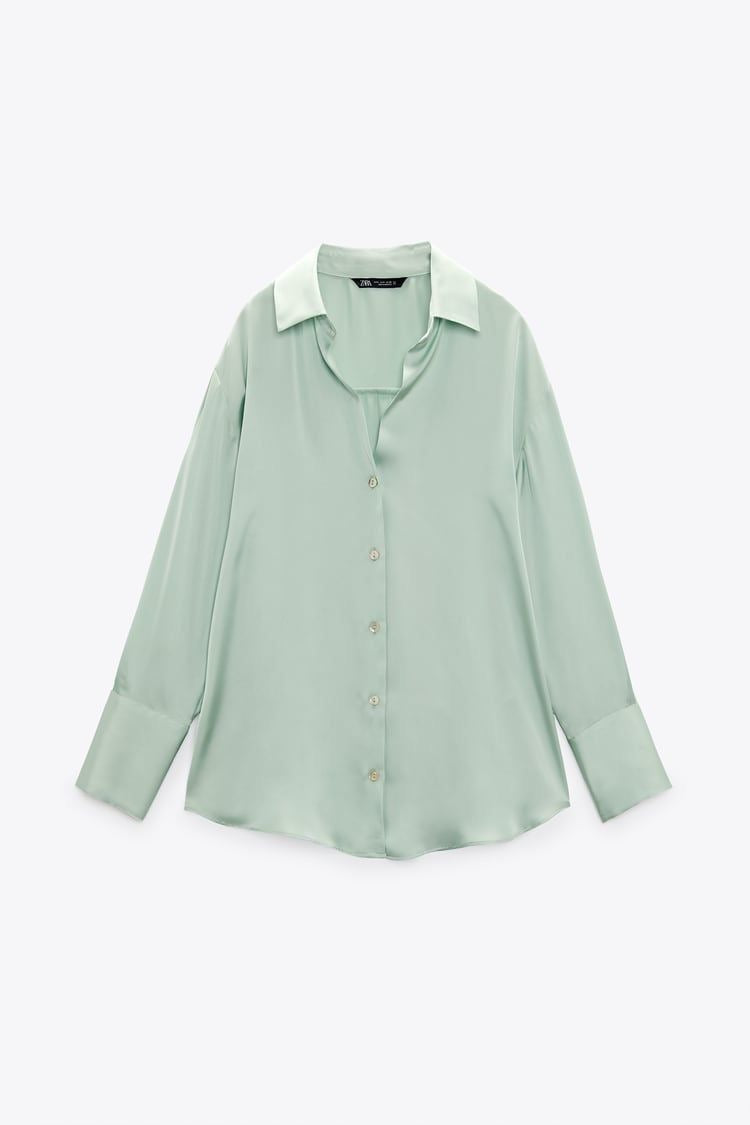 Satin Flowy Shirt – Luxe Lightwear