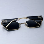 MIU MIU MU Sunglasses – Black & Gold