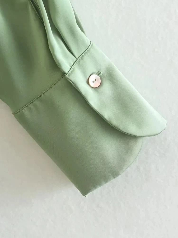 Satin Flowy Shirt – Luxe Lightwear