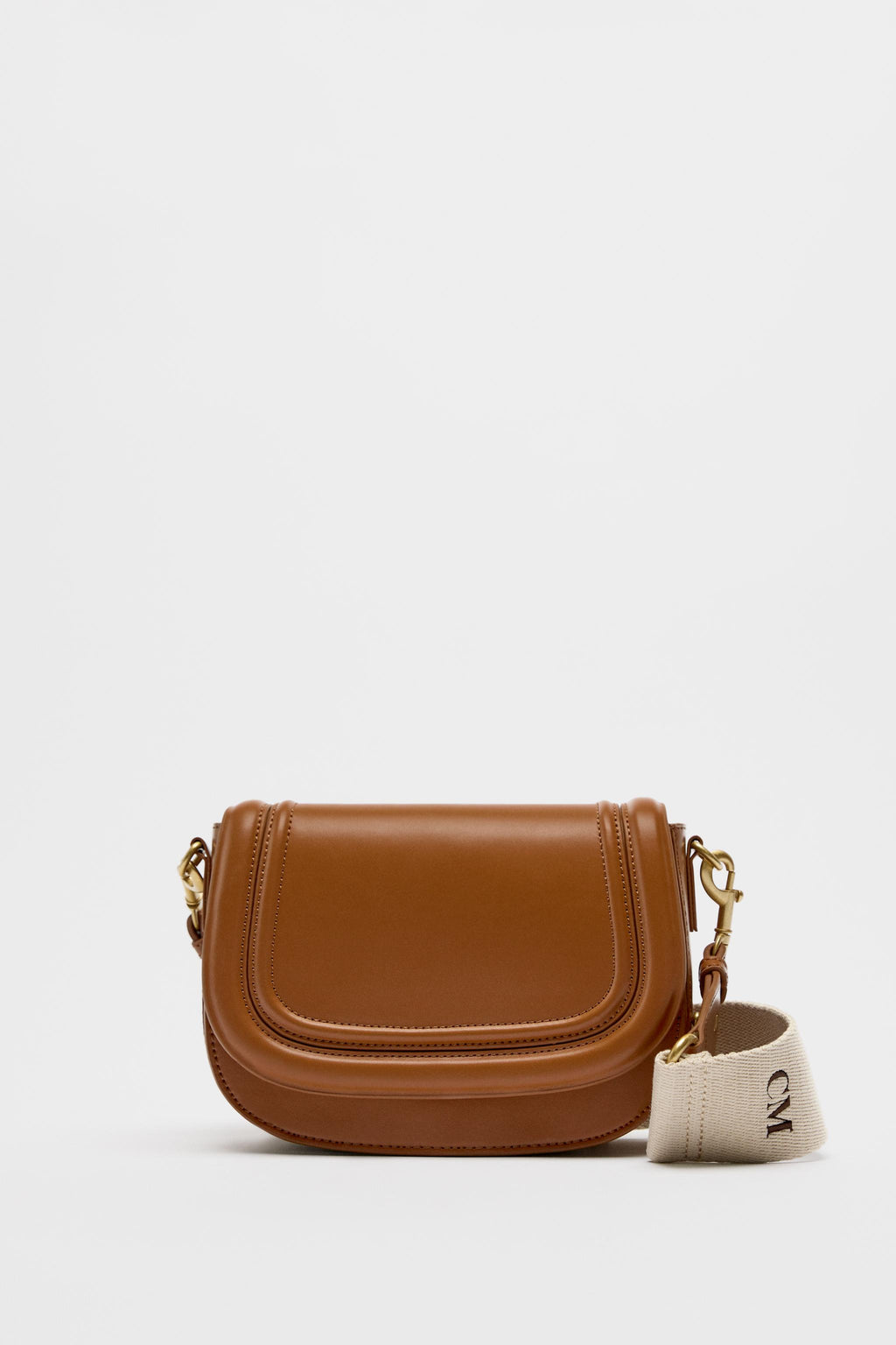 Dual-Strap Crossbody Bag – Brown