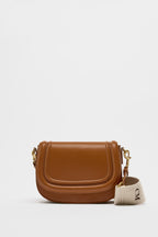 Dual-Strap Crossbody Bag – Brown