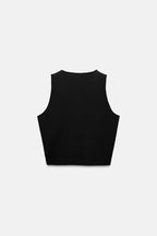 ZA RÁ Knit Crop Top – Sleeveless Essential