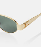 Celine Oval Frame Sunglasses – Gold & Tortoise Shell Acetate