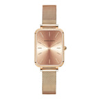 HM Rose Gold Watch – White Dial Elegance