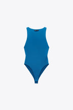 ZA RÁ Fitted Bodysuit – Blue