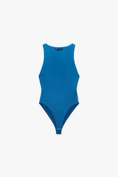 ZARA Fitted Bodysuit – Blue