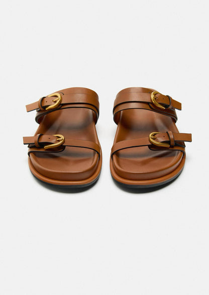 ZARA Buckled Flat Sandals
