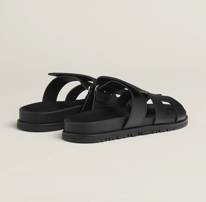 Chypre Buckle Sandals – Black Luxe Edition