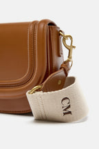 Dual-Strap Crossbody Bag – Brown