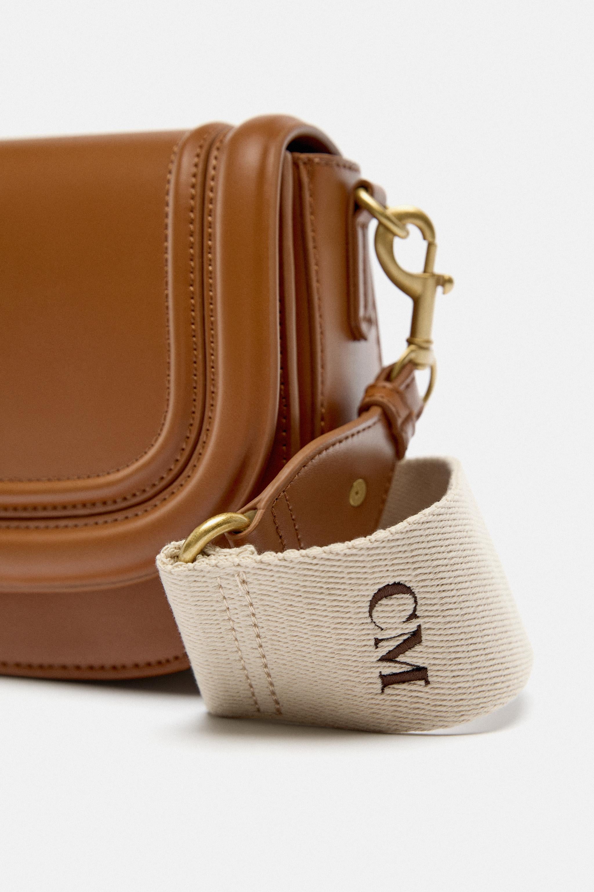 Dual-Strap Crossbody Bag – Brown