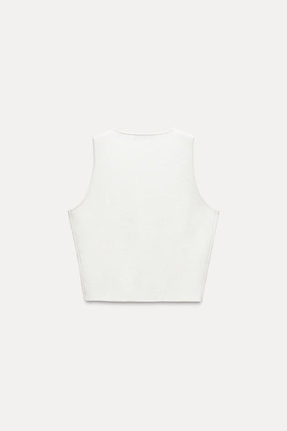 ZARA Knit Crop Top – Sleeveless Essential