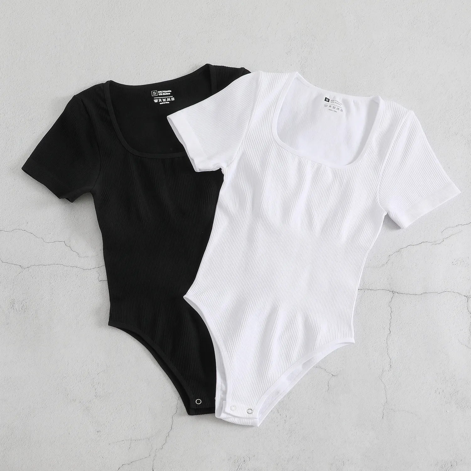 Brown Ribbed Bodysuit