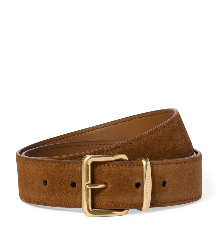 Nappa leather belt